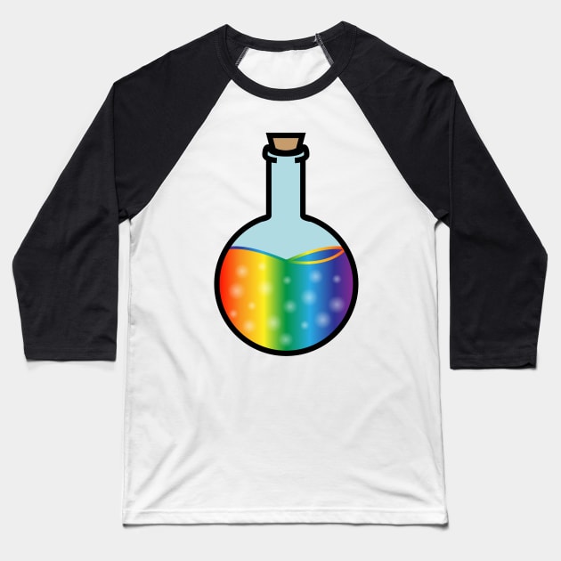 DIY Single Rainbow Potion or Poison for Tabletop Board Games (Style 3) Baseball T-Shirt by GorsskyVlogs